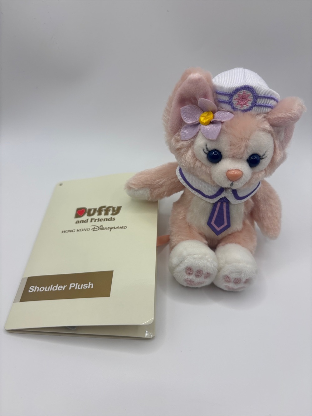 Disney Duffy and Friends LinaBell Pink Magnetic Shoulder Plush - Sailor Outfit